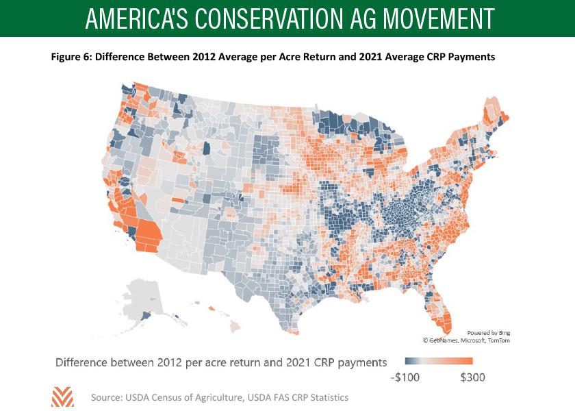 CRP acres often follow market forces, according to research from Farmer Mac. As such, today’s high cash grain prices may dissuade producers from enrolling acreage in CRP programs.