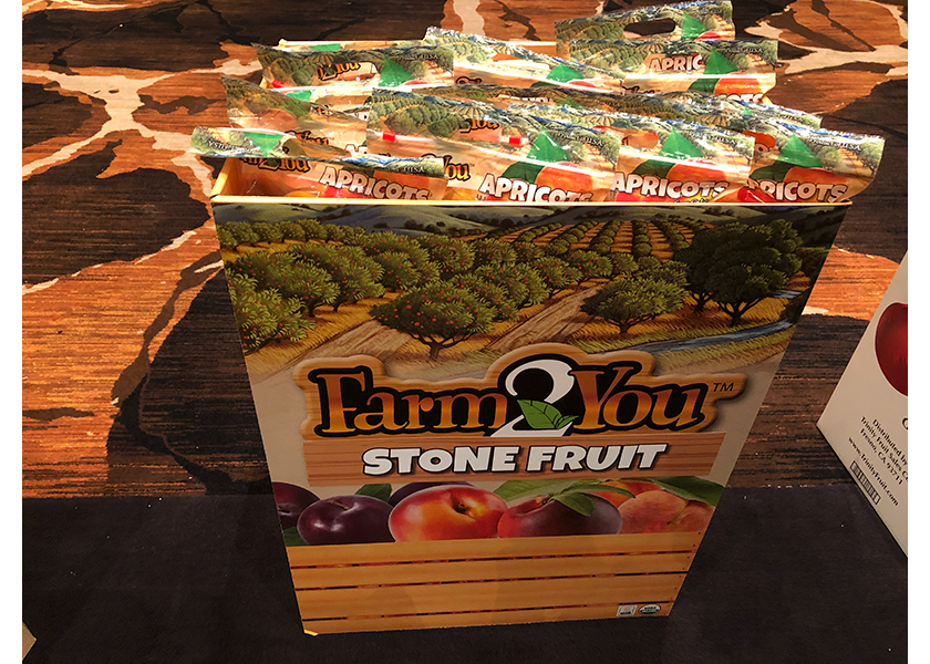 A retail display can show off bagged or bulk fruit from Trinity Fruit Co.
