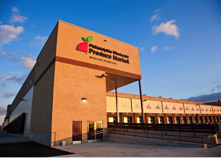The Philadelphia Wholesale Produce Market facility has ripening rooms, a USDA inspection station, energy efficient technology and materials, and a recycling center.