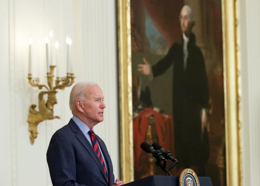 U.S. President Joe Biden delivers remarks at the White House in Washington, U.S. August 3, 2021. 