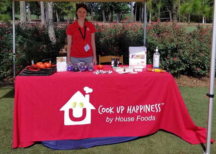 Jessica Williams of House Foods America exhibiting at Global Organic Produce Expo