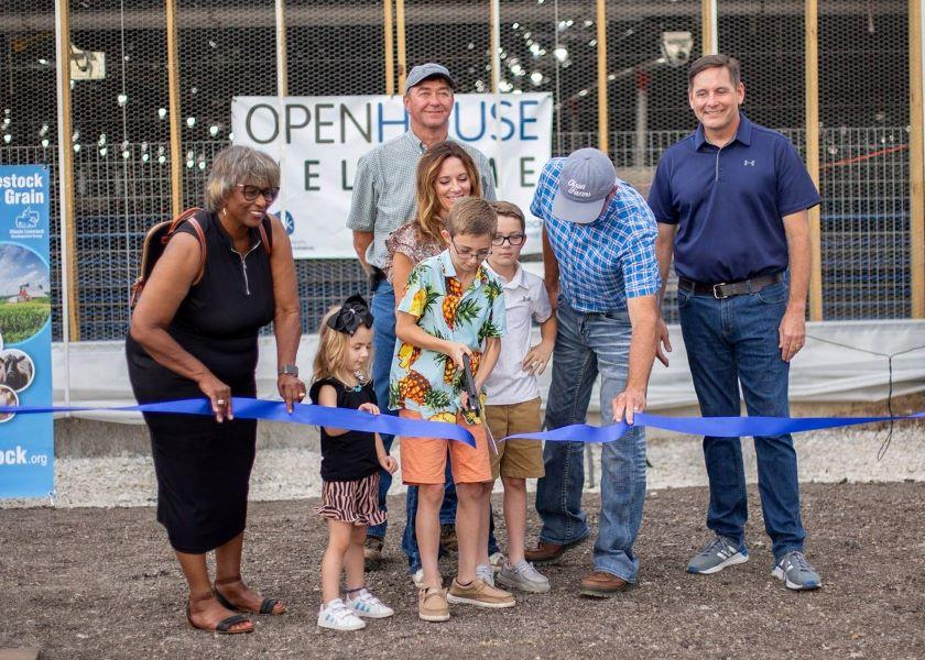 The Olson family of Elkhart, Ill, can't wait to fill their new finishing barn.