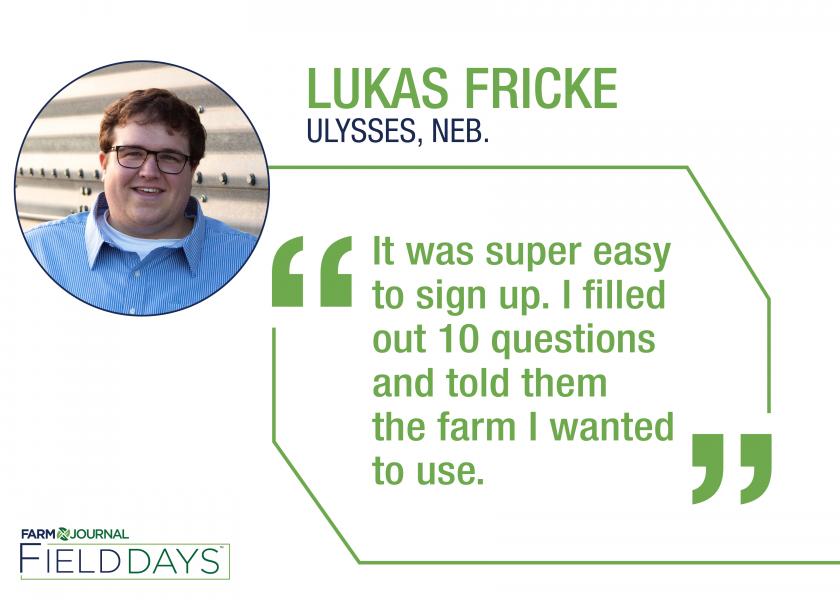 Lukas Fricke was able to review data from his farm collected and processed during the past five years to inform his family's decision to sign a carbon contract.