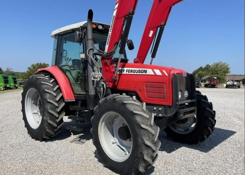 As of Monday, this 2005 Massey Ferguson 5465 had the most bidding auction on the September Machinery Pete Online Auction. 