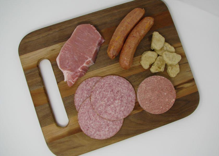 A sampling of traditional meat and alternative protein sources.