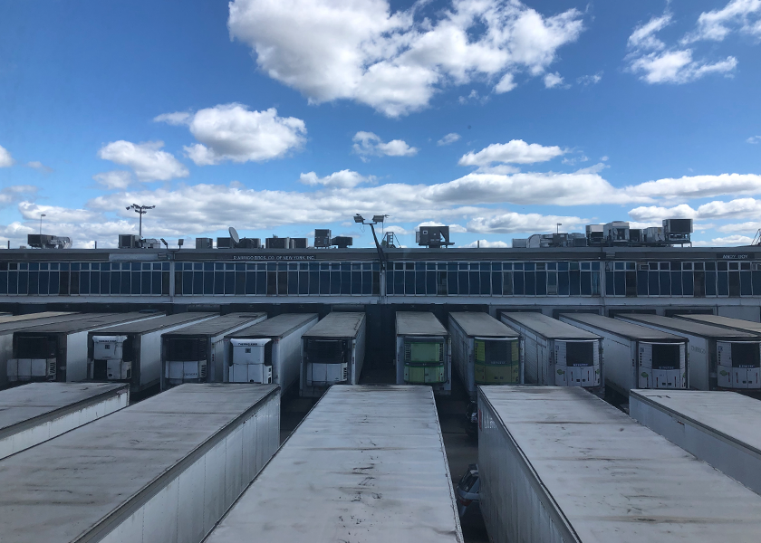 Hunts Point Produce Market's infrastructure needs a serious renovation, including the many idling refrigerated trucks that keep produce fresh onsite before local distribution.