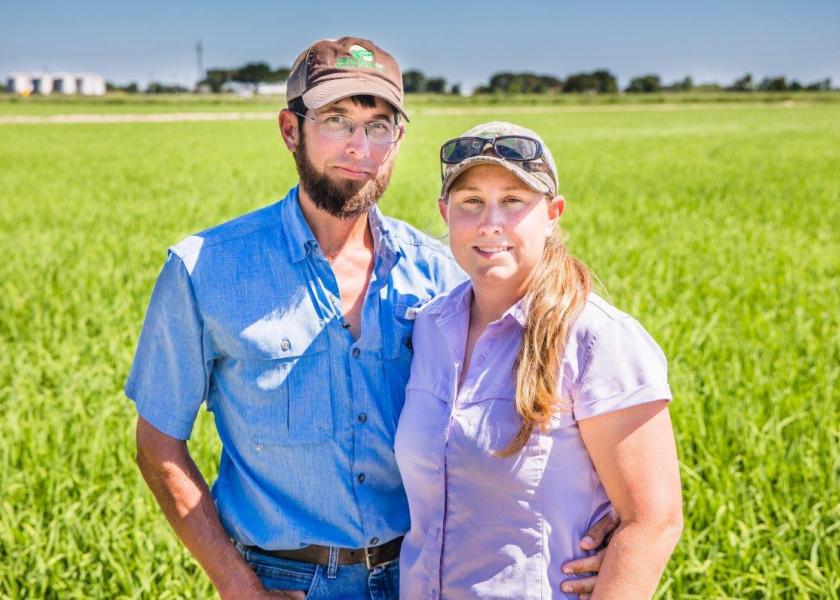 Brandon and Danielle Vail, a husband and wife farm team in the teeth of hurricane country.