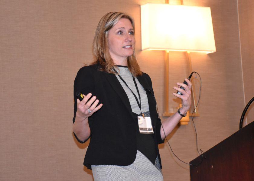 Kara Stewart at the 2019 National Swine Improvement Federation conference.