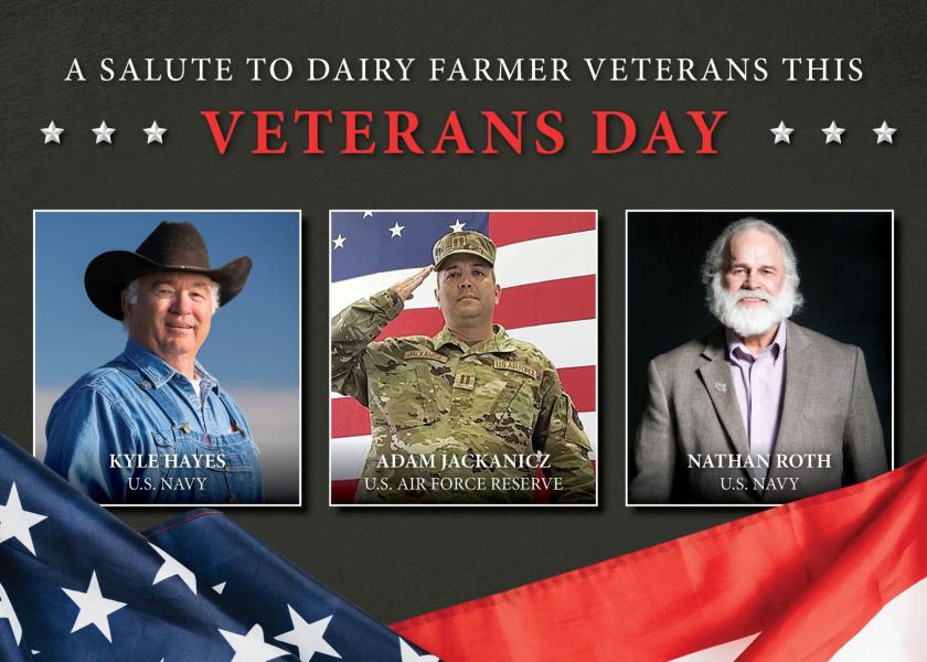 For some dairy farmers, saluting the flag strikes a deeper meaning, as they have served in the United States military. 