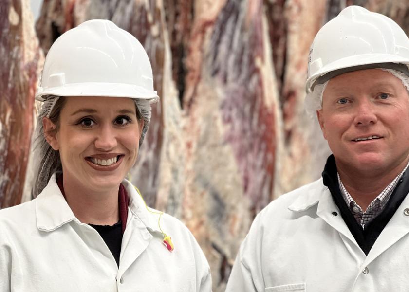 Dr. Loni Lucherk who was named the Gordon W. Davis Chair in Meat Judging, and Dr. Ty Lawrence named the Caviness Davis Distinguished Chair in Meat Science.