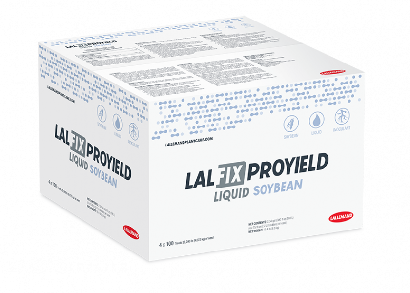 Delivering its biological payload via an easy-to-handle, single-liquid bladder, Lallemand’s LALFIX ProYield Liquid Soybean provides multi-action inoculation for soybeans.