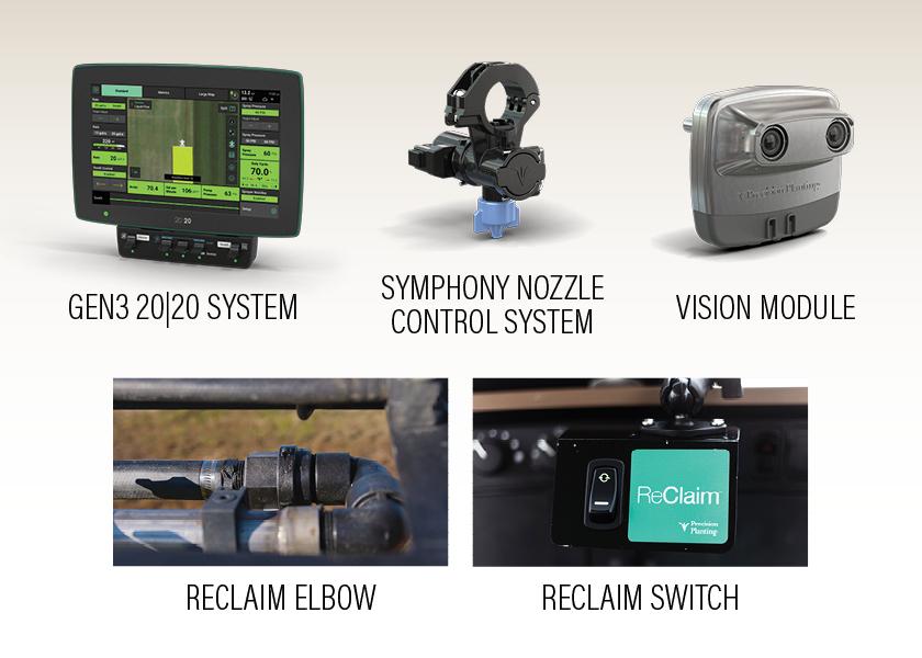 From boom priming and a nozzle control system to multiple camera functions, the six new sprayer products will be further field-tested this year. 