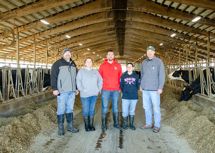 MMPA member-owners Brad, Mary and Larry Crandall of Crandall Dairy Farms LLC. from Battle Creek, Mich., were one of the Platinum award winners. 