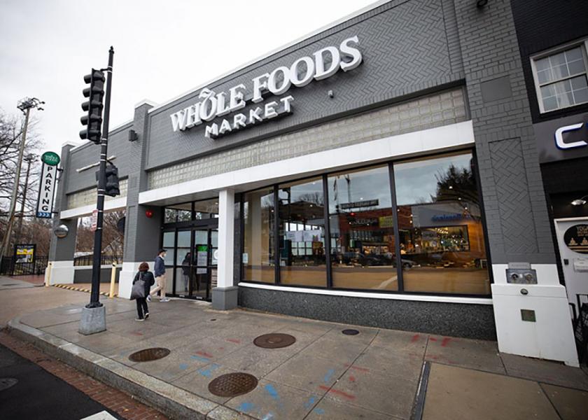 Whole Foods Market was sued on Tuesday by three consumers and an animal welfare nonprofit, in a lawsuit accusing the Amazon.com Inc unit of falsely marketing beef with the slogan "No Antibiotics, Ever."
