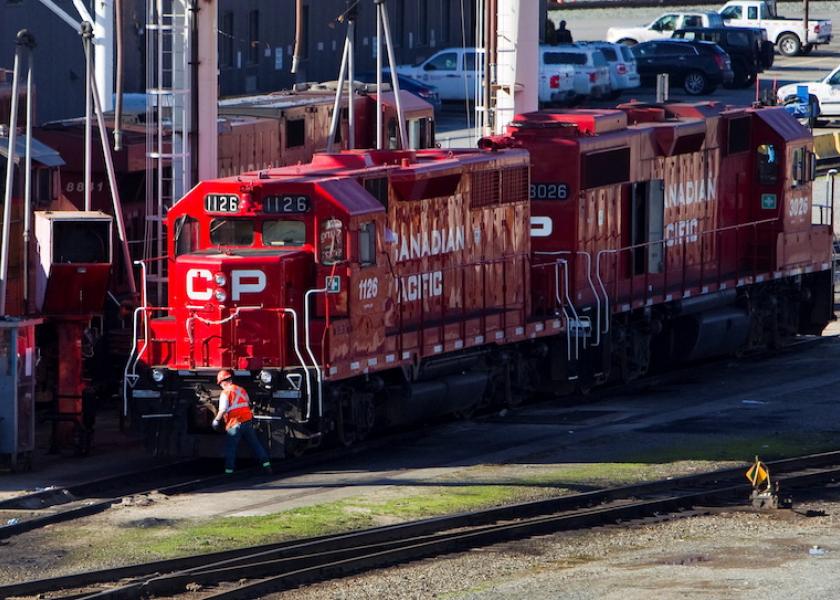 FILE PHOTO: The Canadian Pacific railyard is pictured in Port Coquitlam, British Columbia February 15, 2015. 