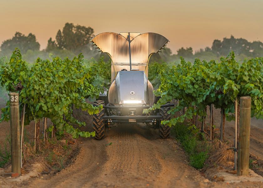 GUSS is based in Kingsburg, California and has engineered a semi-autonomous orchard and vineyard sprayer. 