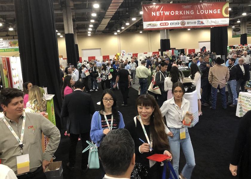  The IFPA Retail Conference near Chicago June 9-10 will have several networking opportunities. Here, industry professionals roam the show floor at the 2022 Viva Fresh Expo in Grapevine, Texas.
