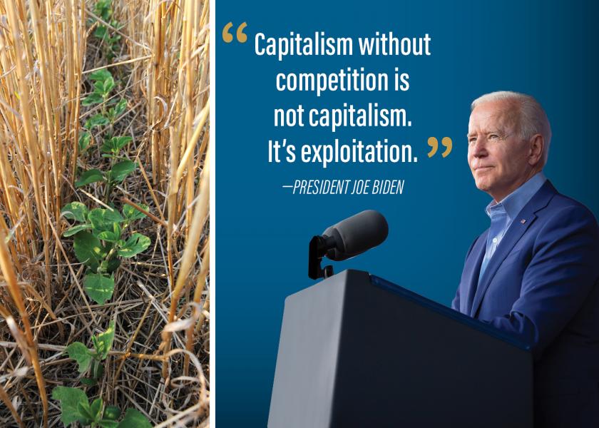 During the visit on Wednesday, Biden shared the USDA will raise precision ag technology funding to $500 million and open the double cropping insurance floor to a total of 1,935 counties—up 681 counties from the initial announcement. 