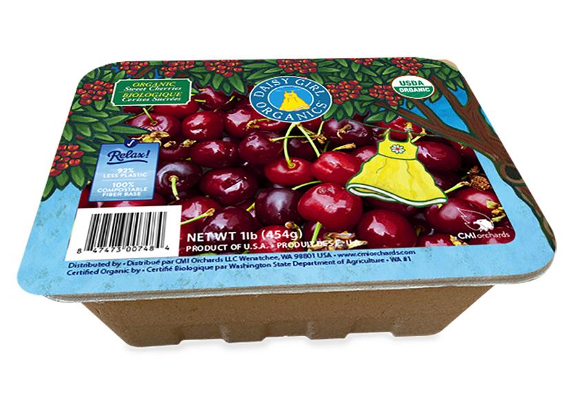 Wenatchee, Wash.-based CMI Orchards has developed a sustainable packaging program called Relax that saves consumers time researching the sustainability of various products by listing easy-to-understand information in a shield on the front of the package, says Rochelle Bohm, brand manager.