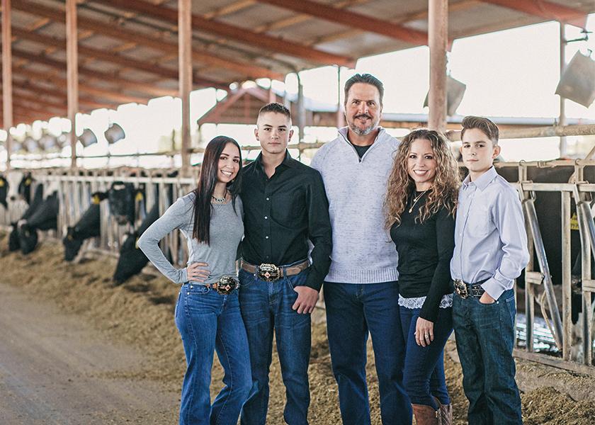 Craig and Heather Caballero agree a dairy is a great place to raise their children: Anika, Joseph and Ethan.