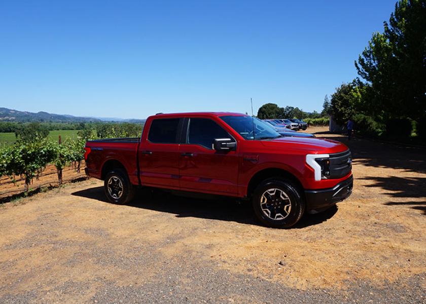 With gas prices hovering at more than $6 per gallon in some areas of the country, Ford Pro, the commercial division of Ford Motor Company, is offering farmers some relief in the form of its new, all-electric F-150 Lightning pickup truck