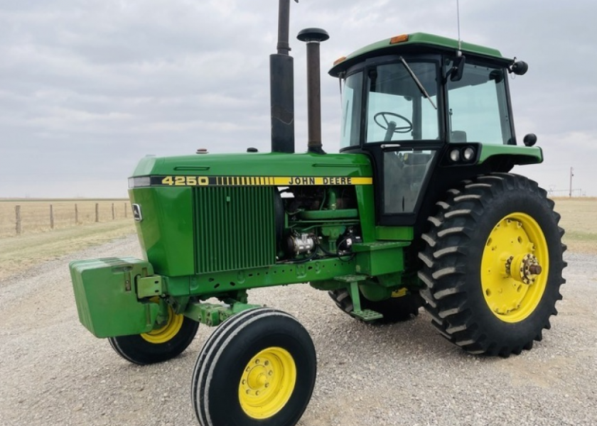 This is the featured tractor on the May Machinery Pete Online Auction having fewer than 3,500 hours. 