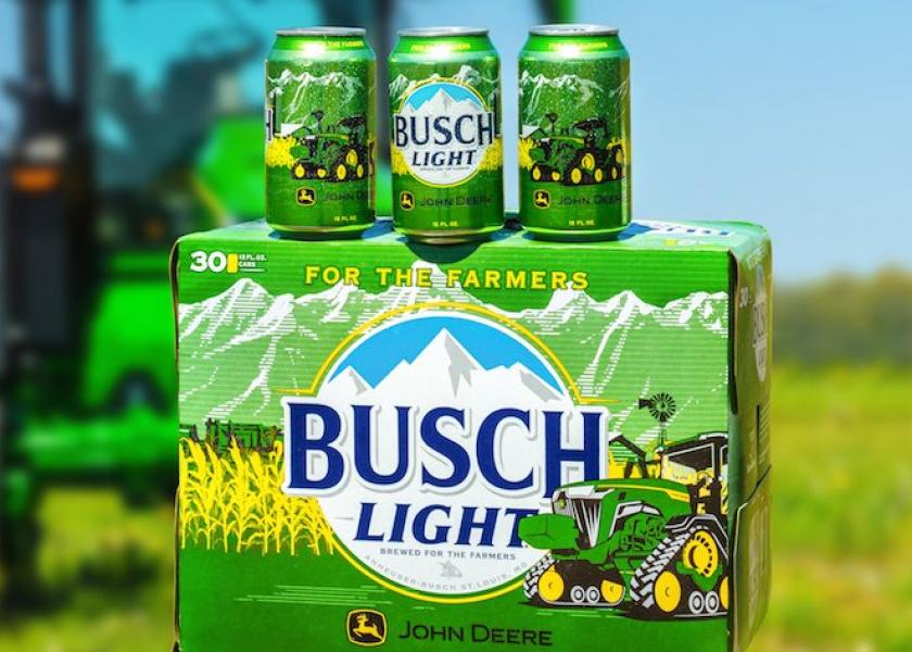 Busch Light and John Deere are teaming up for a special "For the Farmers" beer can. The beer will be sold across the Midwest  May 16-July 3, and $1 from each sale will be be donated to Farm Rescue.