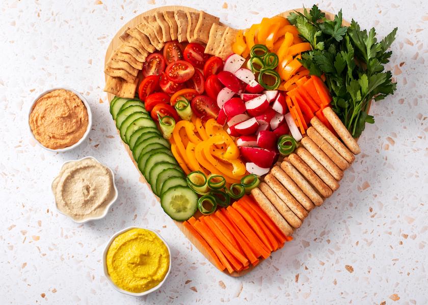  This snack board called I Love You From My Head To-Ma-Toes, features produce from Village Farms, and is a Mother's Day idea.