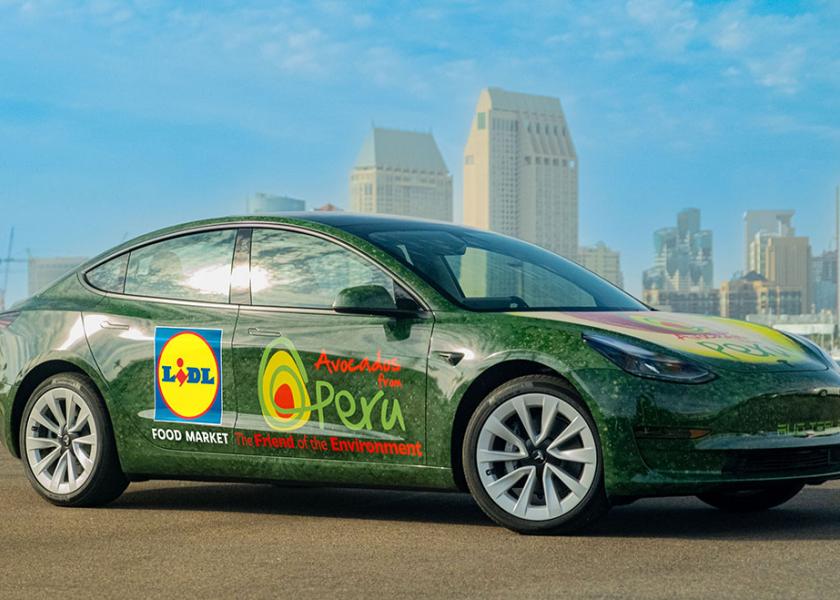 The Peruvian Avocado Commission's AVO Tesla Sweepstakes is coming to Lidl stores.