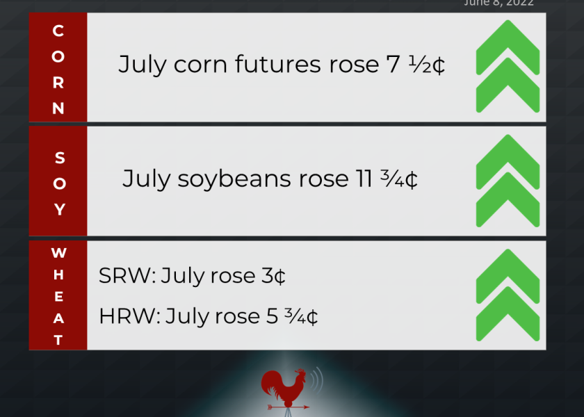 Corn, soybean & wheat action