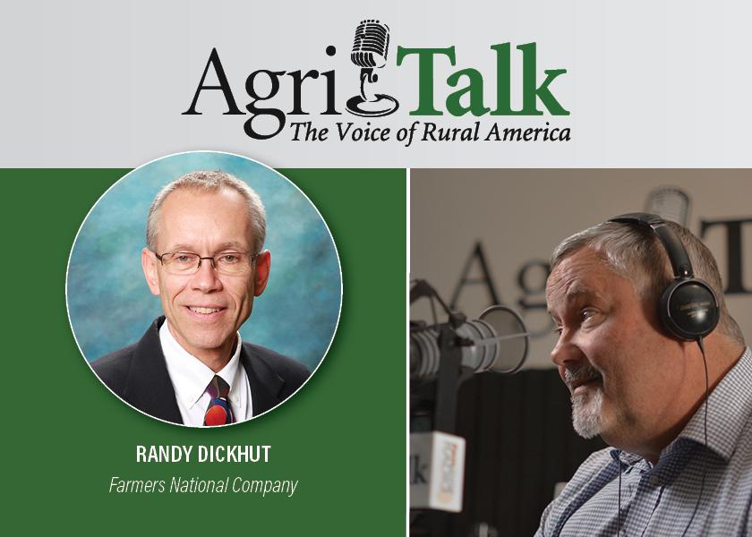 Listen to Farmers National Company's Randy Dickhut discuss the current farmland values with Chip Flory and Davis Michaelson on AgriTalk.
