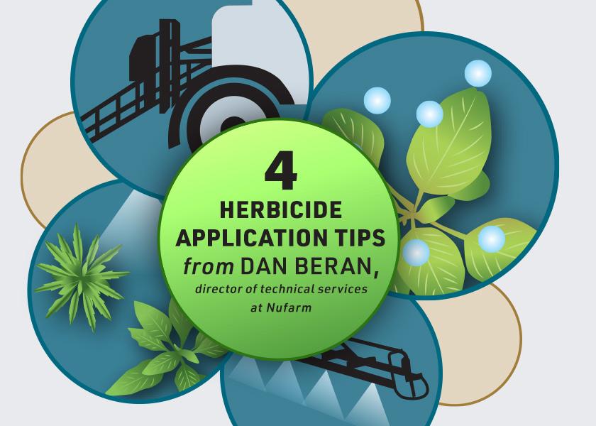 To make every herbicide application count, Dan Beran, director of agricultural technical services at Nufarm, shares these four tips: