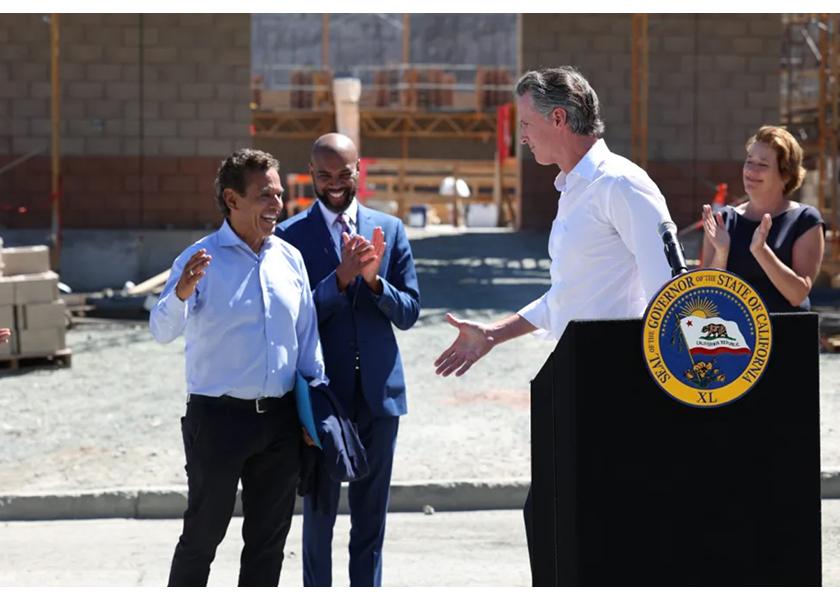 California Gov. Gavin Newsom tours the Antioch Brackish Desalination Project and welcomes his new Infrastructure Advisor, Mayor Antonio Villaraigosa.