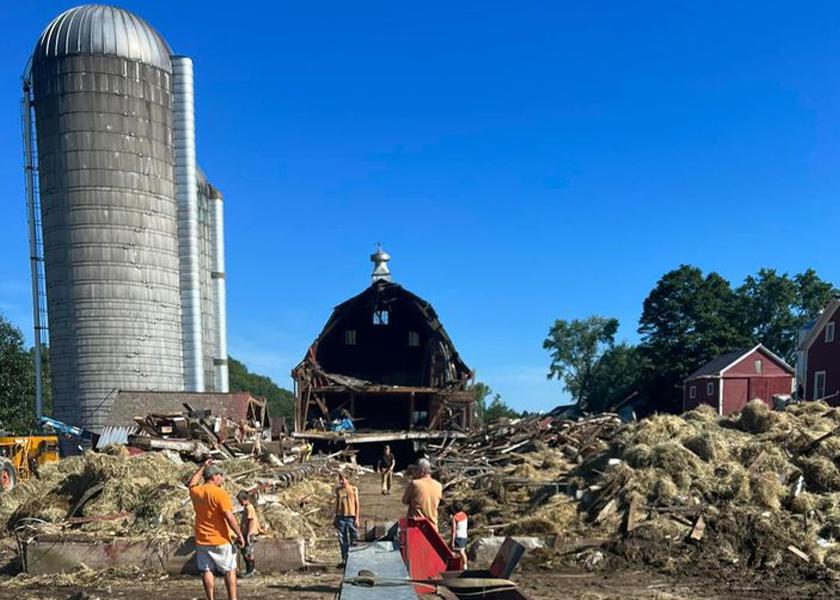 Barn Roof Collapses Family Loses Cows, But Not Their Faith Dairy Herd