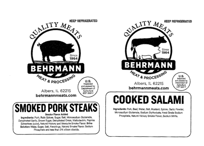 Recall Issued On 87,383 Lbs. Of Meat Products From Illinois Plant | Drovers