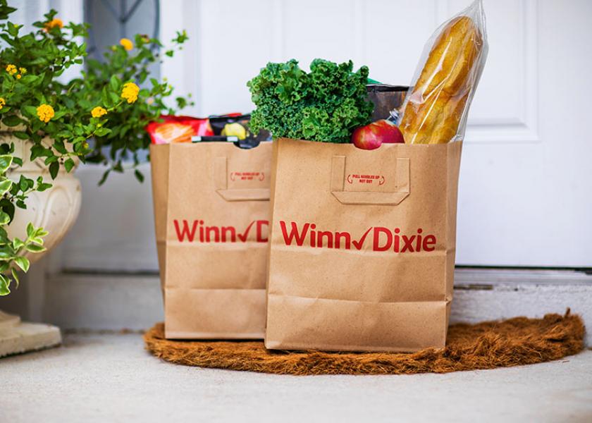 Shoppers can now order Winn-Dixie groceries online for delivery. 