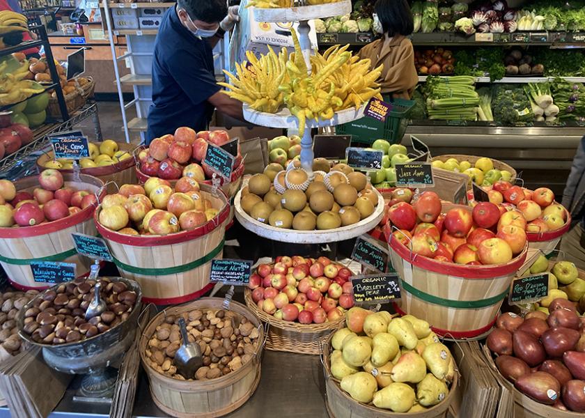 Holiday produce merchandising at Canyon Market offers a feast for the senses.
