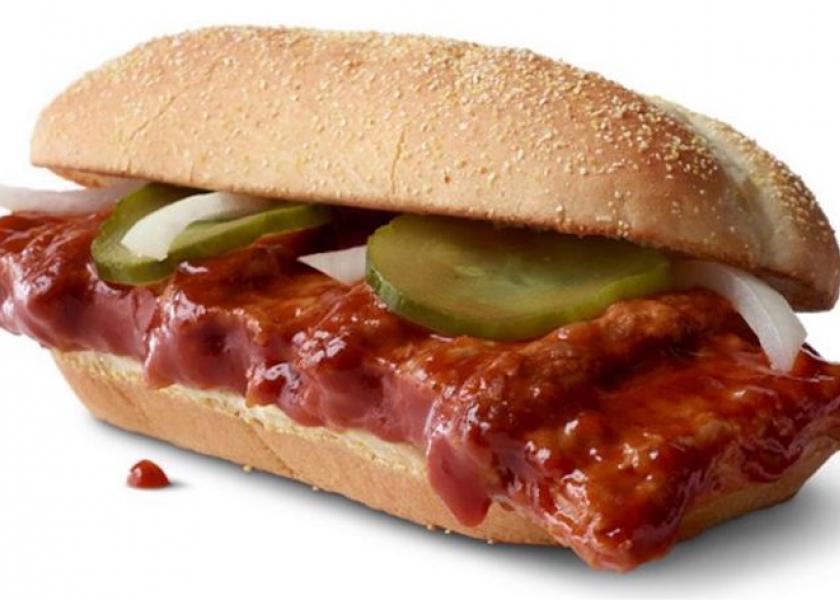 McDonald's McRib is back...for now.