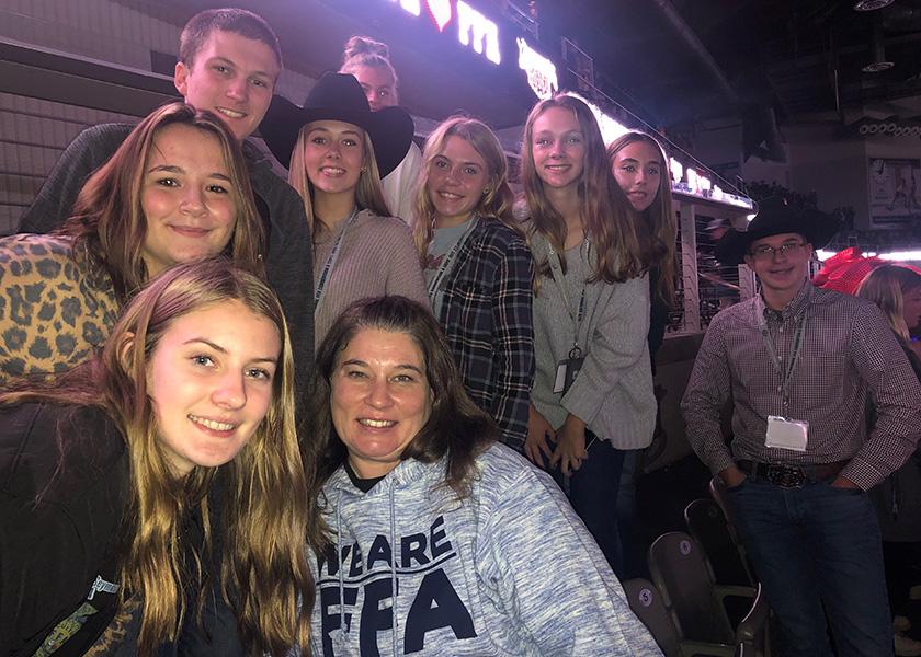 The Mahomet FFA chapter in Illinois enjoyed a night out at the rodeo during National FFA Convention last year. Beth Gaines, executive director of the Kansas FFA Foundation, says opportunities like this to connect with your advisor and fellow chapter members is a great way to make the most out of your National FFA Convention experience.