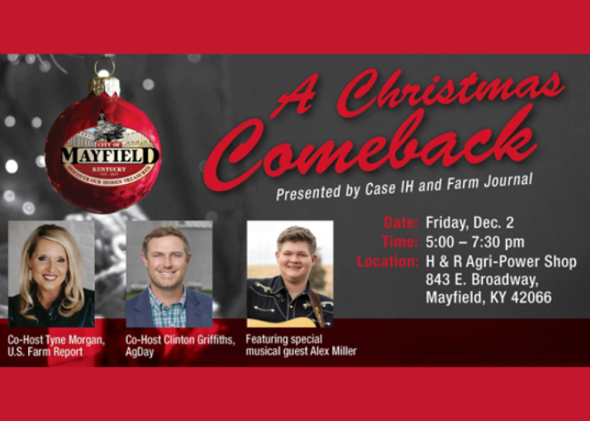 Case IH and Farm Journal join businesses and community leaders in Mayfield, Ky., to bring hope and new light to the most wonderful time of the year.