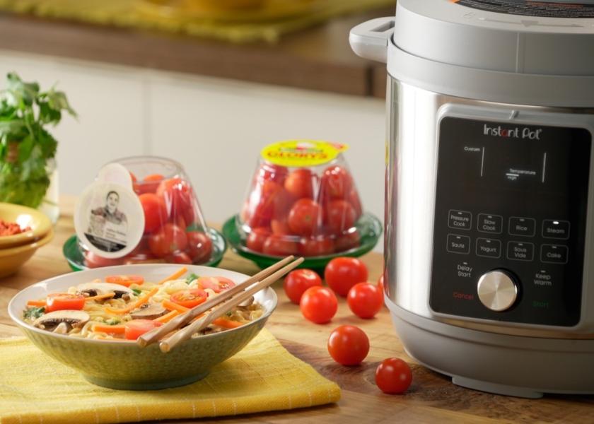 NatureSweet slow cooker recipes are available on select tomato products and on its website. 