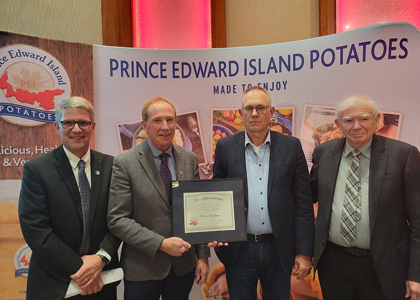The Prince Edward Island Potato Board recently gathered for its Annual Award Banquet, at which Gerald “Jeddy” MacFadyen, John Robinson and Kevin MacIsaac were honored.