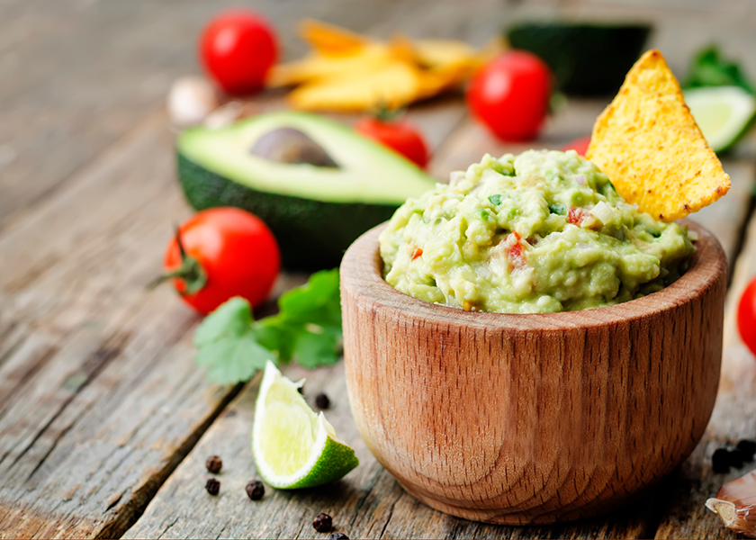 The guacamole can get a bit thicker this year as avocado prices are down 20% from a year ago.
