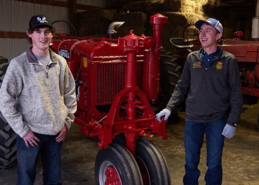 When Charlie Bortner and Wyatt Myers spotted a 1938 Farmall F-20, they knew it needed a lot of work. A 6-month FFA project turned into a two-year undertaking, and the finished project is polished perfection that is breathing new life.