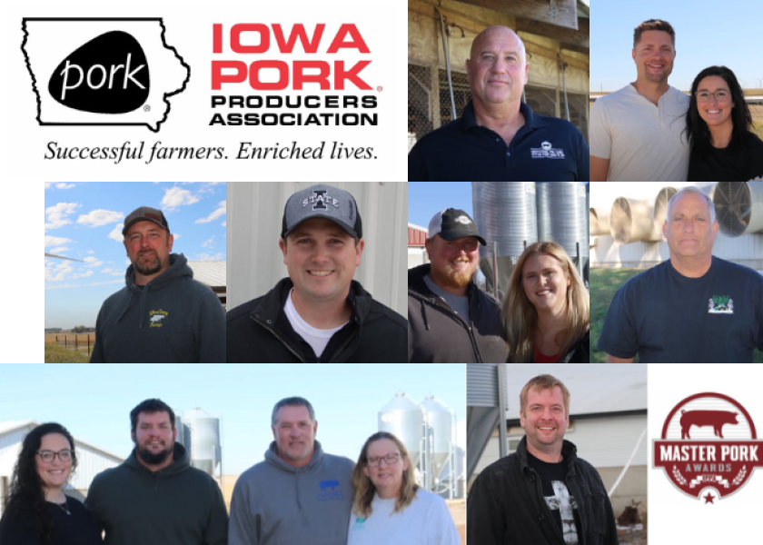 Honoring the individual’s or family’s excellence in pork production, Iowa’s Master Pork Producers for 2022 were recently announced at the 2023 Iowa Pork Congress in Des Moines., co-sponsored by the Iowa Pork Producers Association (IPPA) and Iowa State University Extension.