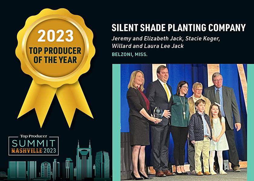 Success germinates by prioritizing family and land stewardship for Silent Shade Planting Company, the 2023 Top Producer of the Year.