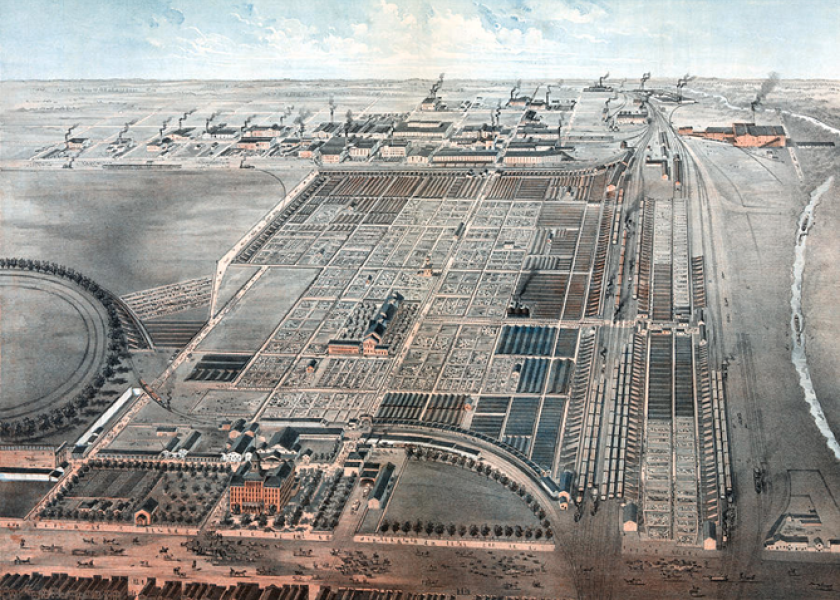 Chicago's Union Stock Yards, 1878