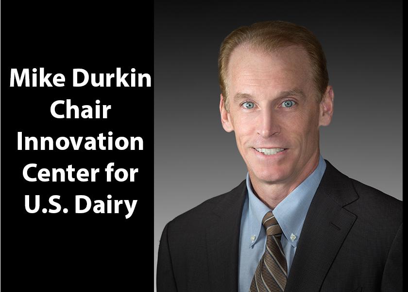 Mike Durkin, president and chief executive officer of the Leprino Foods Company, was elected chair of the board of directors of the checkoff-founded Innovation Center for U.S. Dairy at its first meeting of 2023.