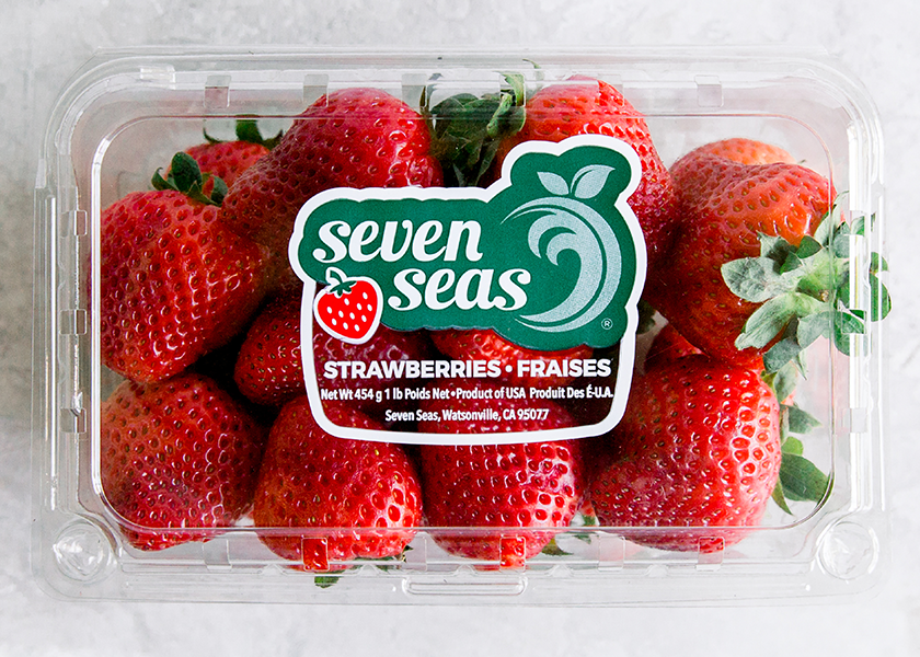 One-pound clamshell containers continue to be the most popular package requested from Visalia, Calif.-based Seven Seas Fruit, part of the St. Louis-based Tom Lange Co., says Brent Scattini, vice president, West Coast.