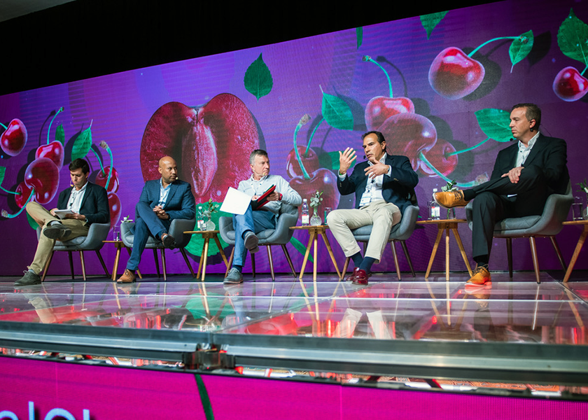 The Global Cherry Summit will offer an exchange of ideas and more. Pictured is a panel discussion from the 2022 summit.